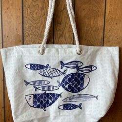 LAST ONE!!!  BRAND NEW!!!  MUST GO!!!  NAUTICAL TOTE BAG!!!  GREAT GIFT!!!  BELOW COST!!!  WOW!!!