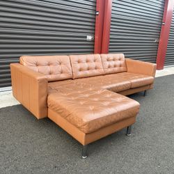 Ikea Morabo Leather Reversible Sectional - Free Delivery