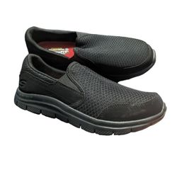 Skechers Work Wide Width Black shoes Women Memory Foam Slip Resistant Safe