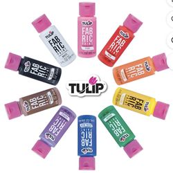 Tulip brush on fabric paint 8 pack of 2 fl oz bottles, no white and black!!