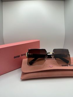 Miu Miu Rimless Square Sunglasses