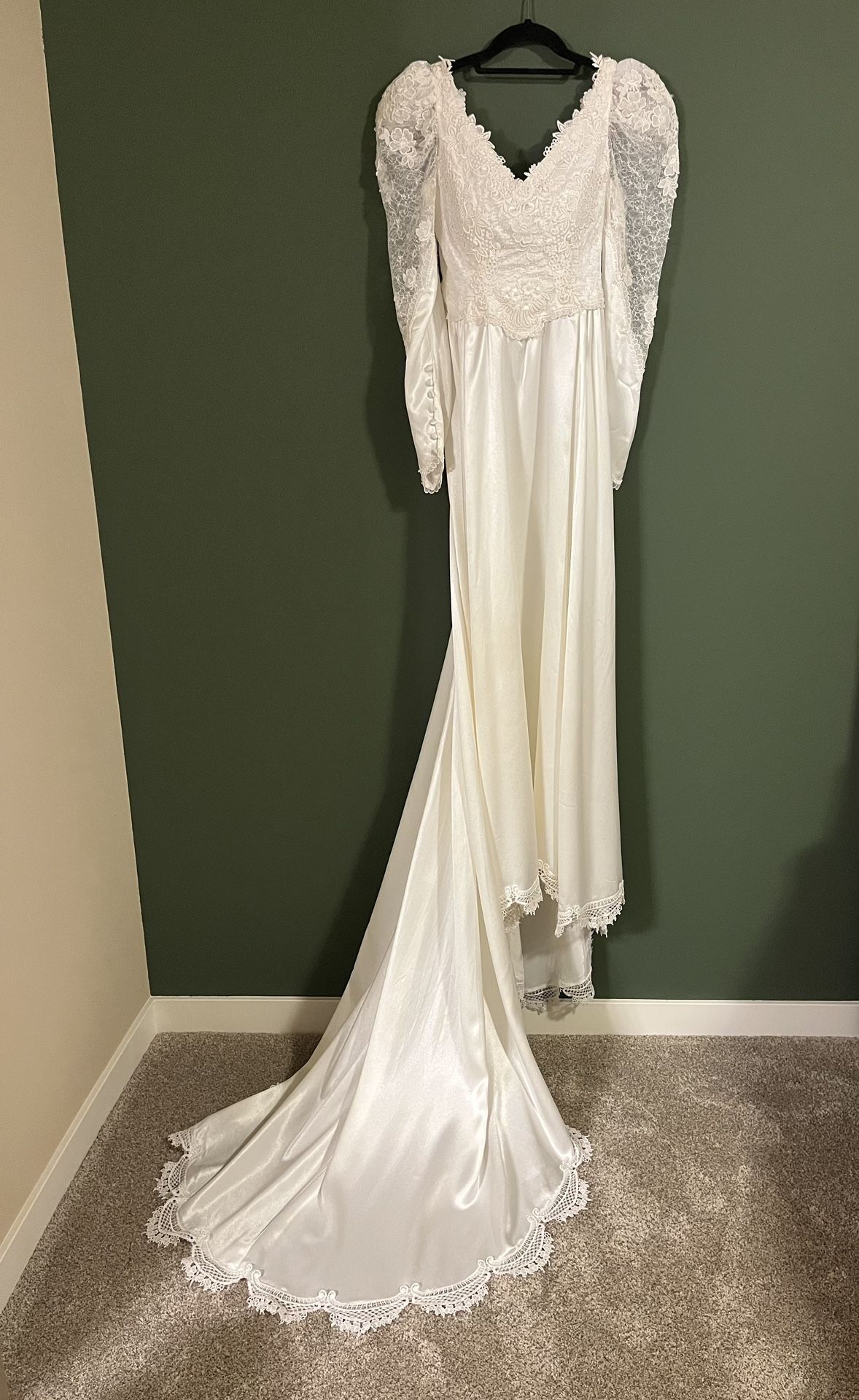 Beautifully Hand Sewed Ivory Wedding Dress