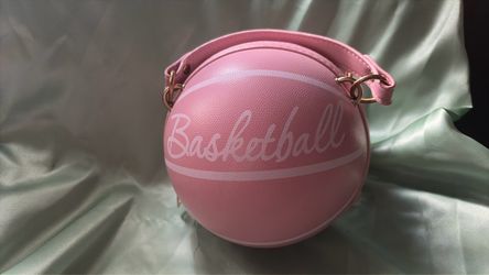 Pink Basketball-Shaped Novelty Handbag