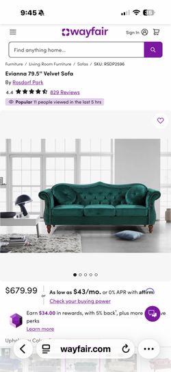 Green couch
