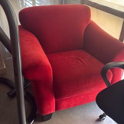 Red Cushioned chair 