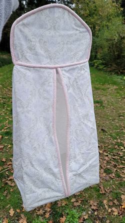 Diaper stacker & matching changing pad cover