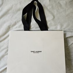 YSL Rive Droite Medium White Shopping/Gift/Tote Bag