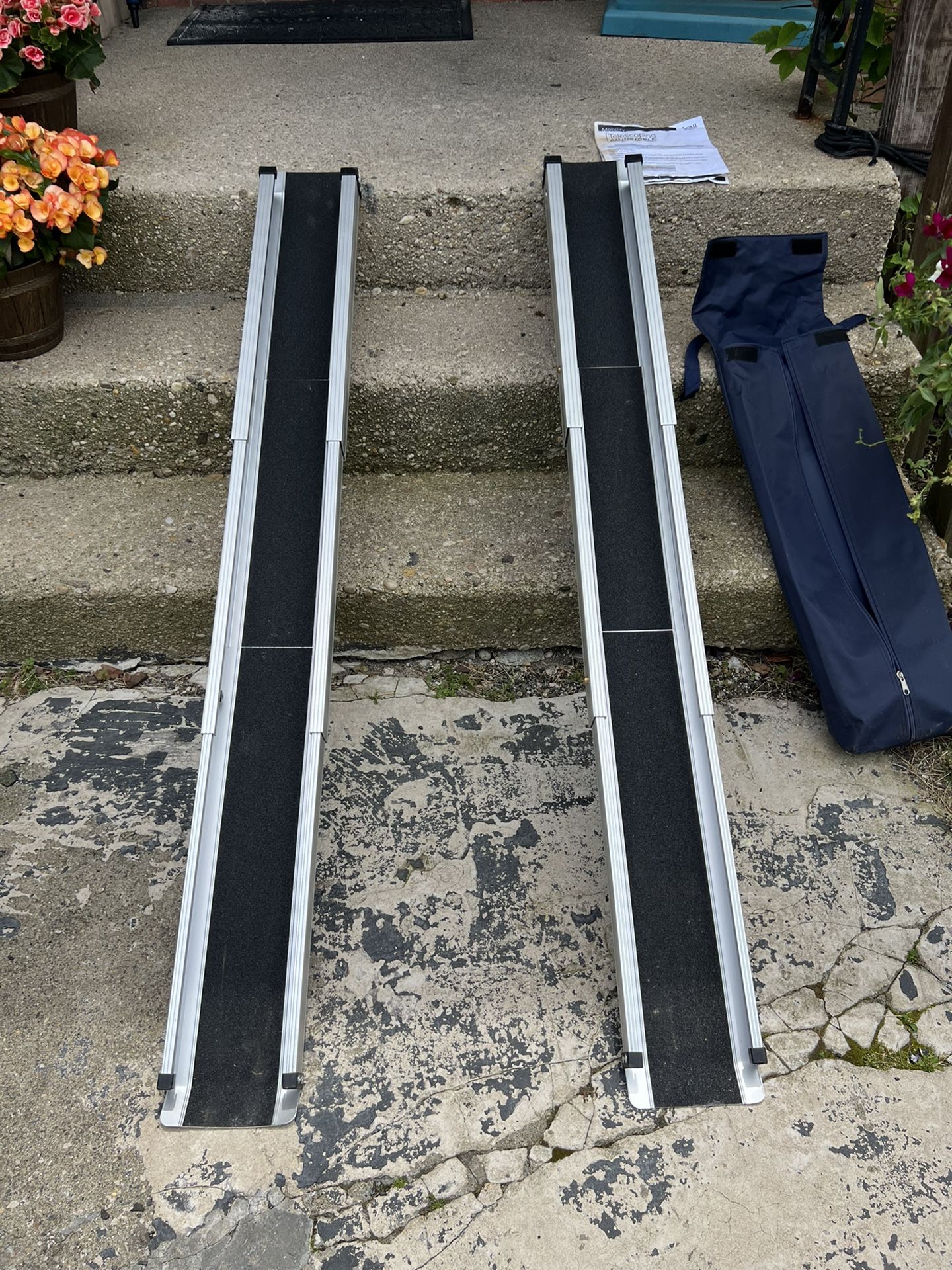 DMI Retractable Lightweight Portable Wheelchair Ramp