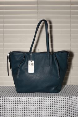 Dark Blue Urban Expressions Leather Bag
