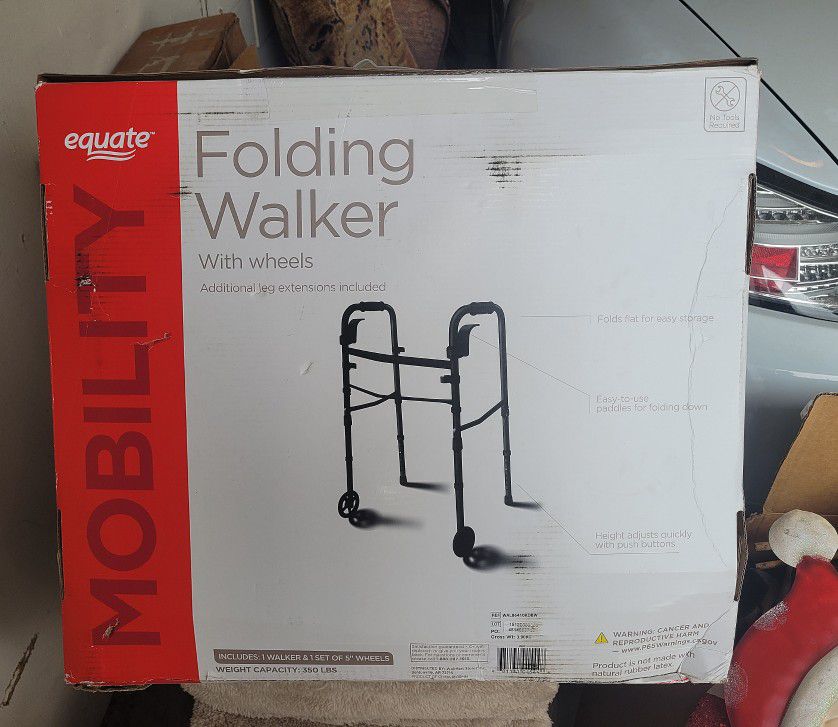 Folding Walker Only Used Once Then Put Back In Box