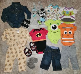 0-3 months baby boy bundle $20 for all firm