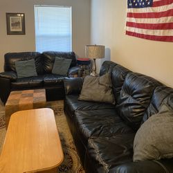 Leather couches