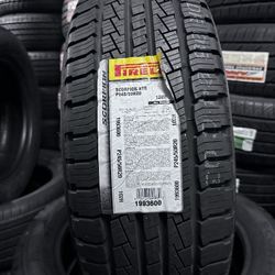 SET OF NEW TIRES 245/50/20 PIRELLI SCORPION INCLUDING MOUNT AND BALANCE 
