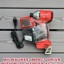 MILWAUKEE IMPACT DRIVR WITH M18 CHARGER XC & 2.0 BATTERY 
