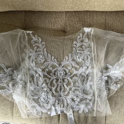 Bridal Or Formal Attire ~ Sheer Cover Or Cape To Wear Over Dress 