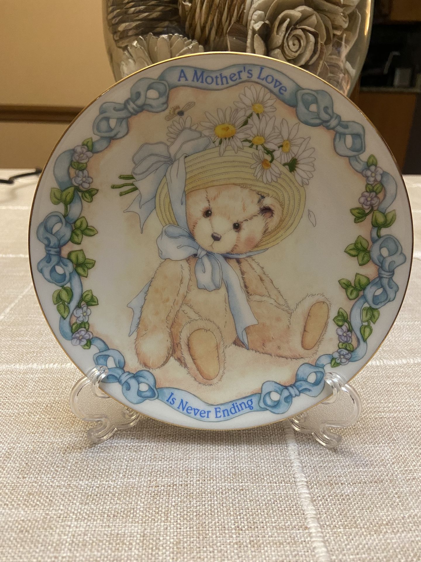 Avon Cherished Teddies Plate