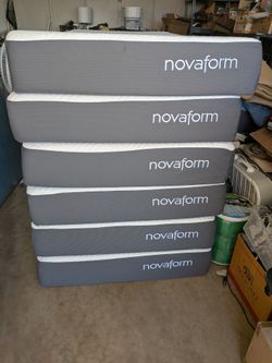6 Like New "Novaform" Twin Size Mattresses
