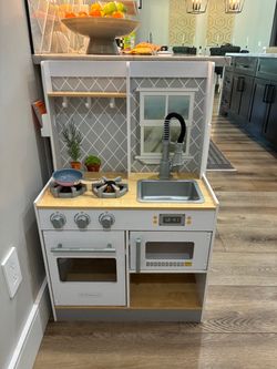 KidKraft Let’s Cook Wooden Play Kitchen + Accessories