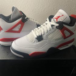 Red Cement Jordan 4 Size 12