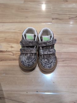 Vans Toddler Camo Sneakers with Velcro Straps