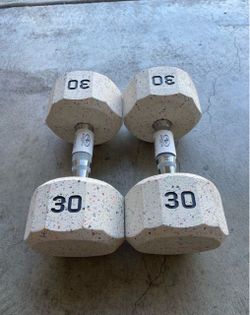Athletic Works Relift 30LB Rubber Coated Dumbbell