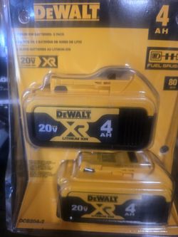 Battery  Dewalt  2 Pack 4h