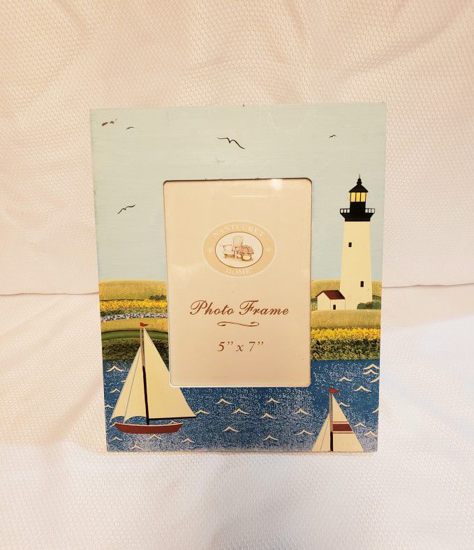 Nantucket Home Lighthouse Picture Frame