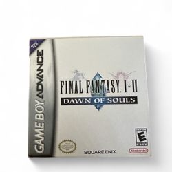Final Fantasy I & II Dawn of Souls GBA Game Boy Advance Authentic 
