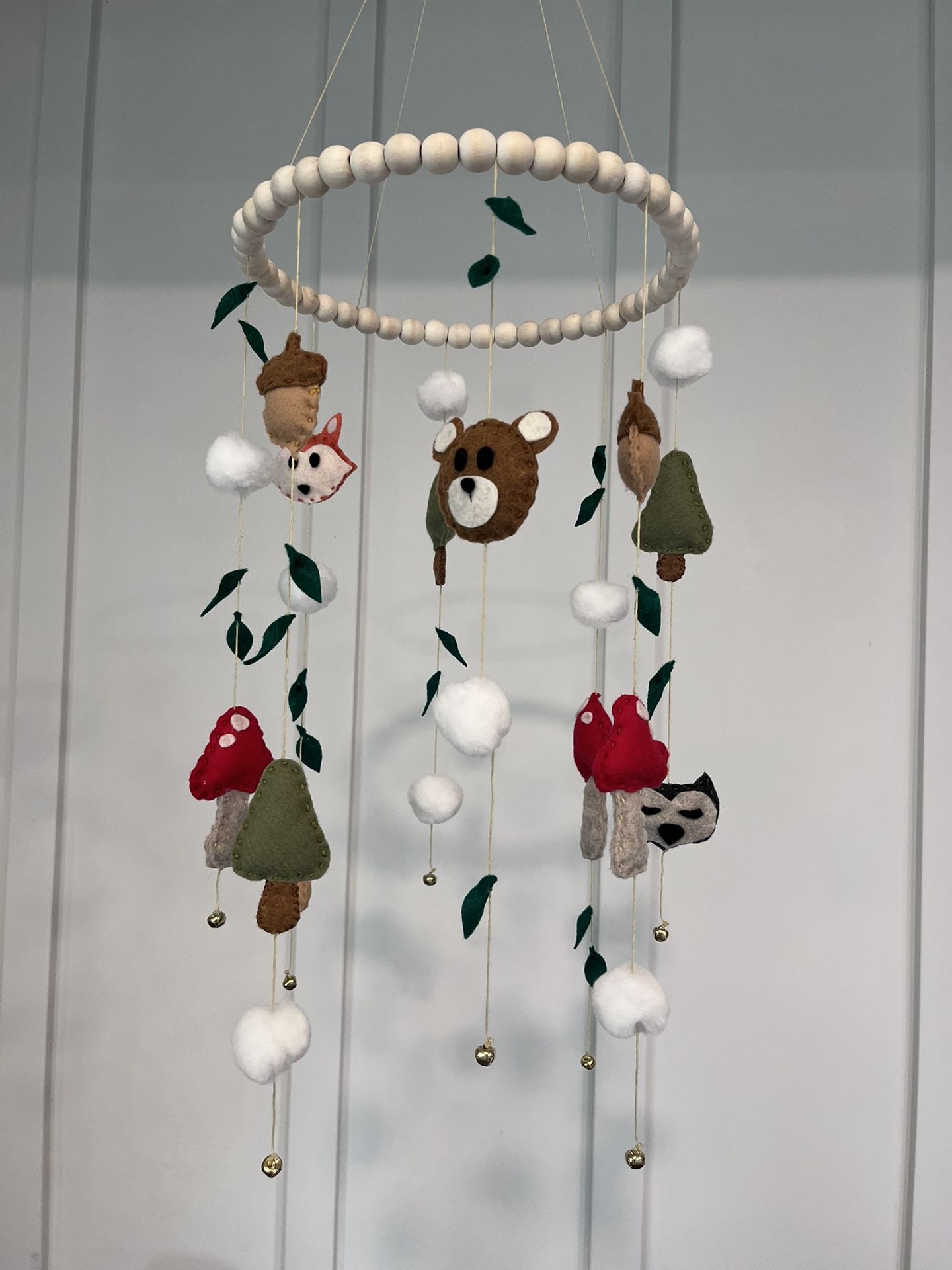 Handmade Woodland Mobile 
