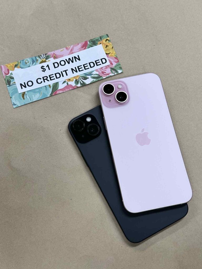 Apple IPhone 15 Plus 5G - Only $1 Today Pay The Rest Later!