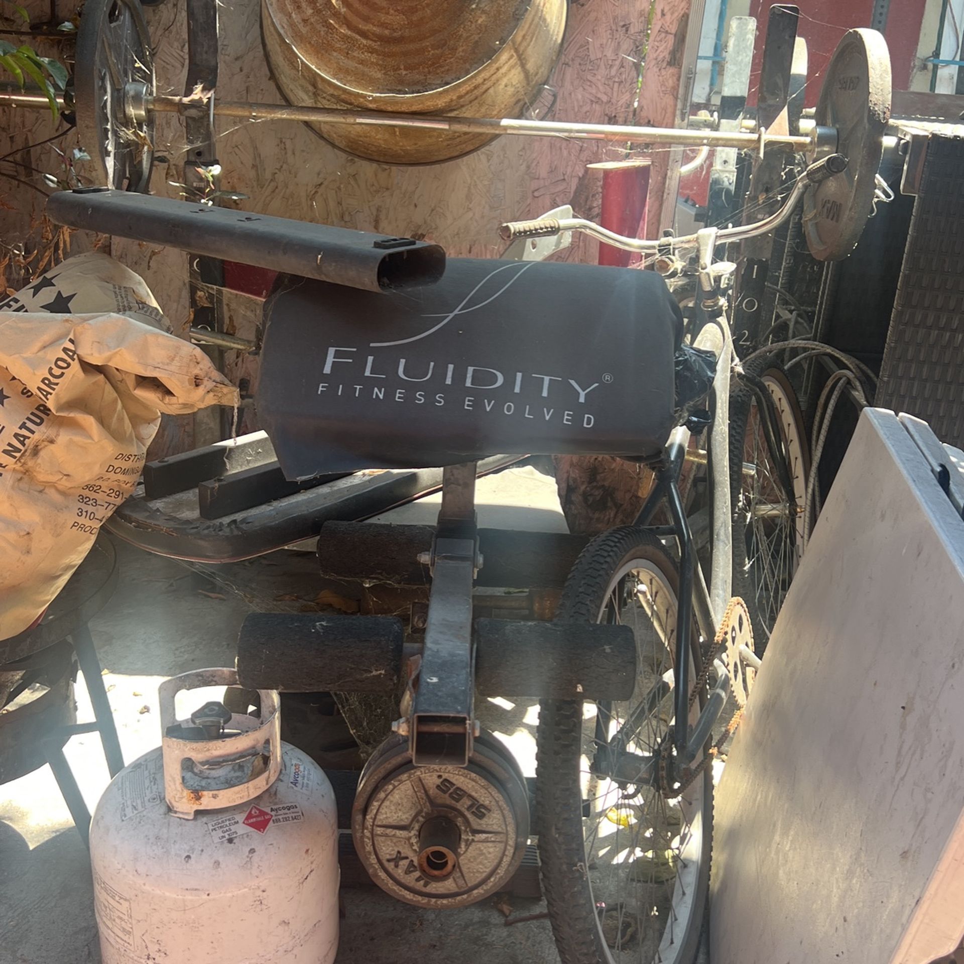 Bench Press, Olympic Bar And weights