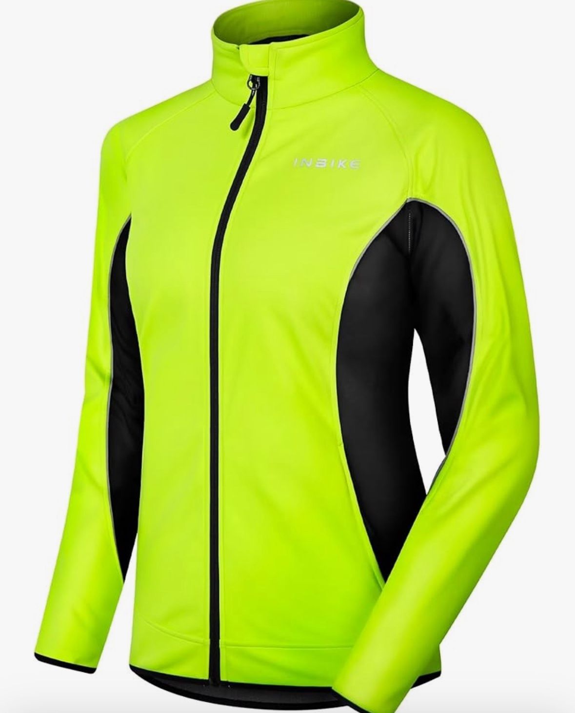 INBIKE Women's Cycling Jacket Biking Running Windbreaker Thermal Fleece Lined Reflective Coat for Cold Weather Winter
