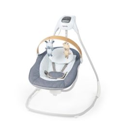 INGENUITY BABY SWING Simple, Comfort, Compact Swing With Wood Toy Bar