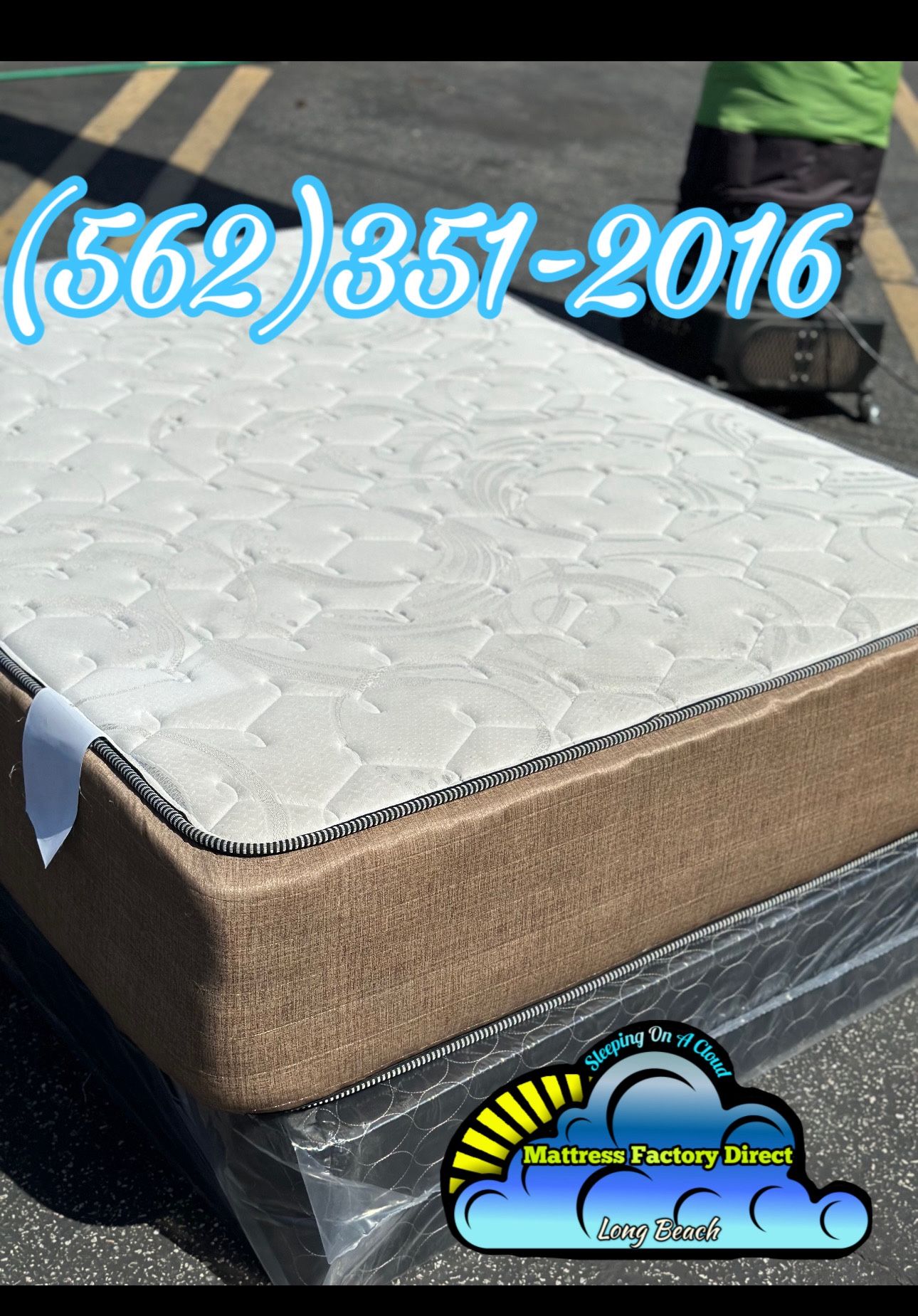 Lesly Queen Mattress And Boxspring Extra Firm Set New