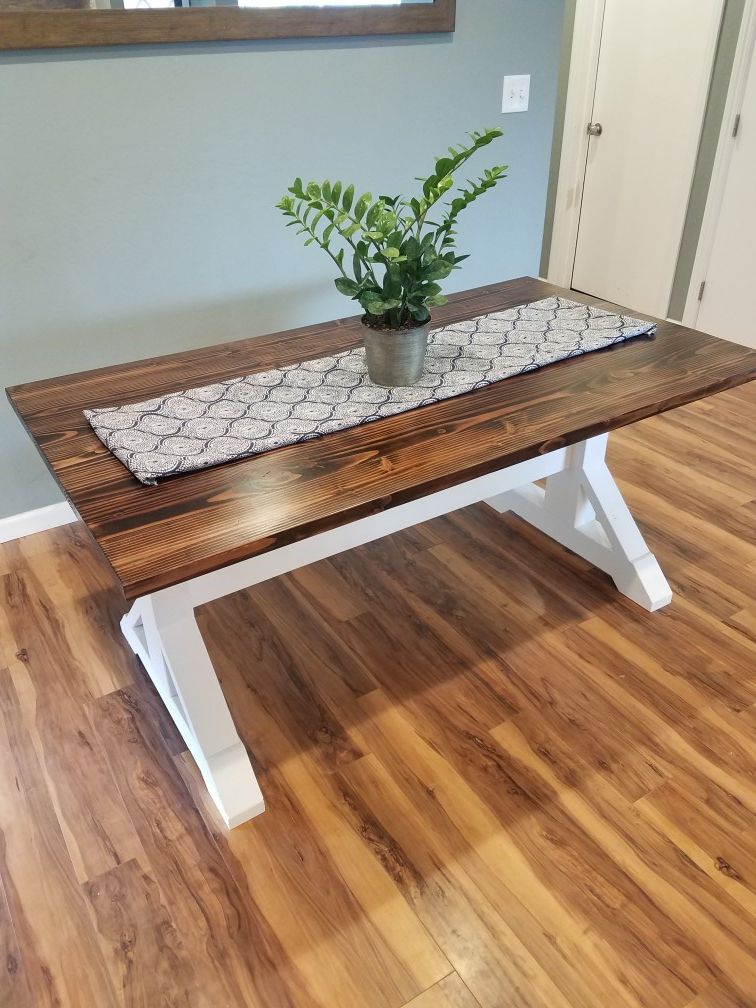 Rustic dining table