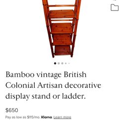 Bamboo Ladder/shelf 