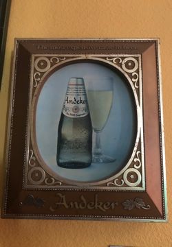 Andeker - The most expensive taste in beer. Lights up - One of a kind beer sign