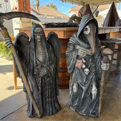 Halloween Dr plague and Santa Muerte