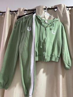 Victoria's Secret PINK Green Sweatsuit Set