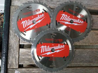 3 Milwaukee 7-1/4” Framing Saw Blades 24TPI.  Brand NEW.