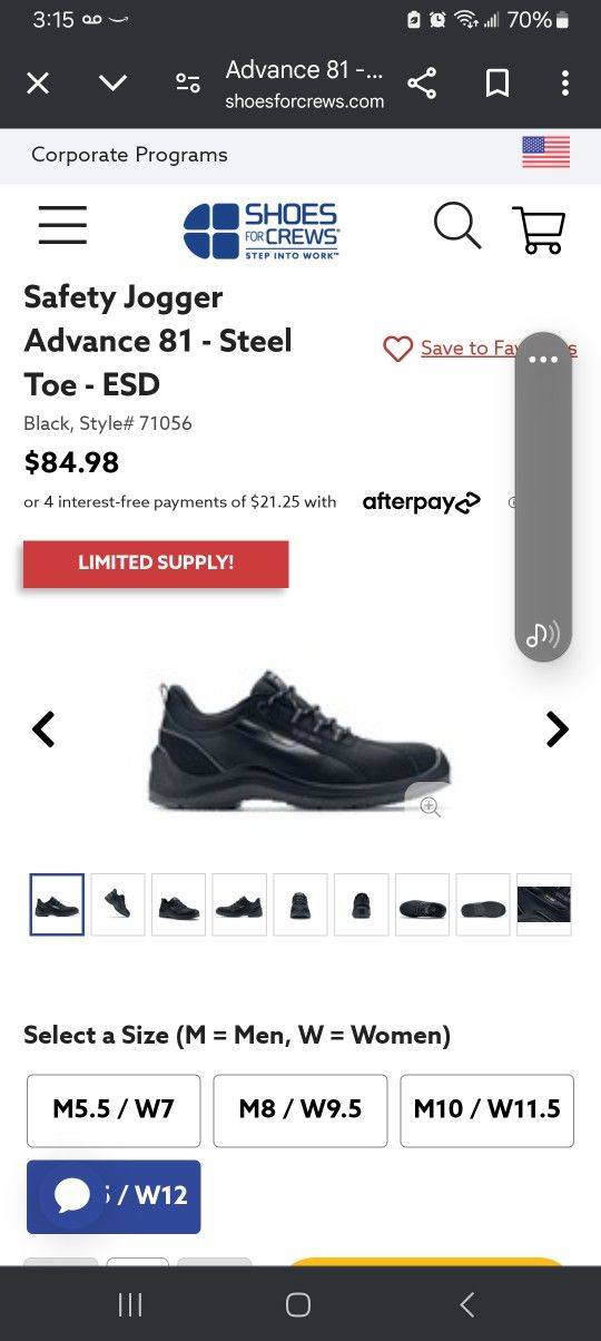 Safety Jogger Work Shoes (Steeltoe)