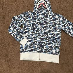 Blue Camo Bape Hoodie 