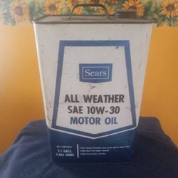 Sears Vintage Oil Can 