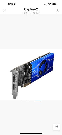 Dell AMD Radeon Pro W6400, 4Gb, full height, Paciente 4.0x4, 2 DP Graphics Card
