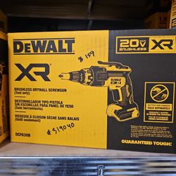 DEWALT
XR 20V MAX Lithium-Ion Cordless Brushless Screw Gun (Tool Only)