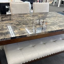 New Beige 6-pcs Dining Set