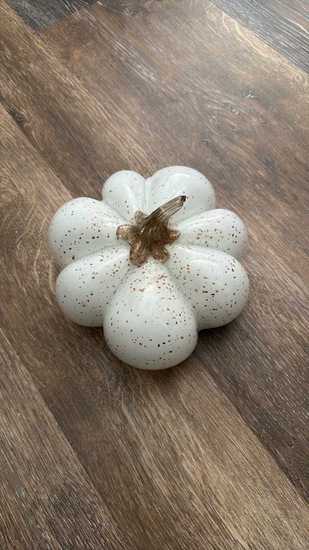 Cute Glitter Glass Pumpkin