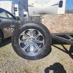 NEVER USED!!!! 20" Eagle Alloy Rims W/ 35" FALKEN  WildPeak A/T Tires