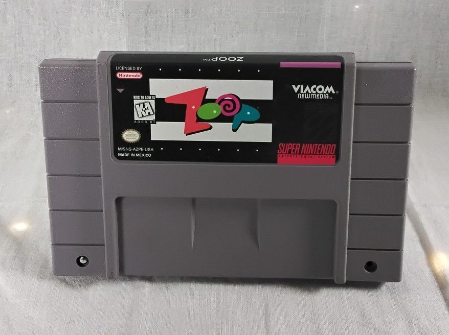 Zoop Super Nintendo Game Cartridge Only (1995)