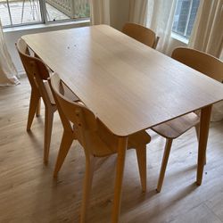 Table And 4 Chairs Set LISABO IKEA